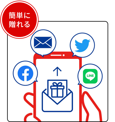 簡単に贈れる